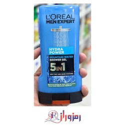 ژل دوش مردانه لورآل مدل Hydra Power حجم 300 میل